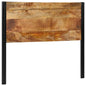 Cabeceira de cama 120 cm madeira de mangueira maciça e ferro