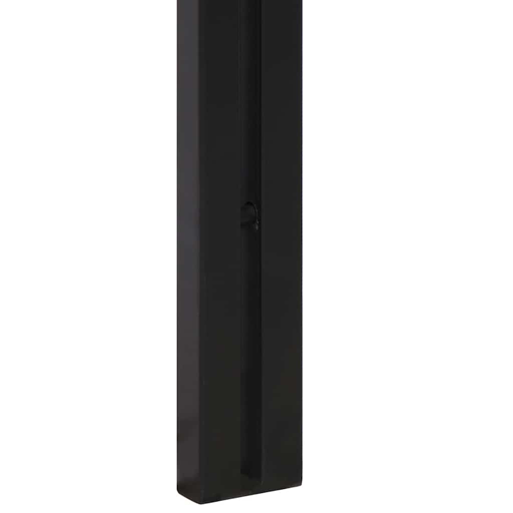 Cabeceira de cama 140 cm madeira de acácia maciça/ferro