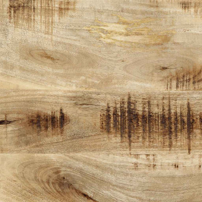 Cabeceira de cama 160 cm madeira de mangueira maciça e ferro