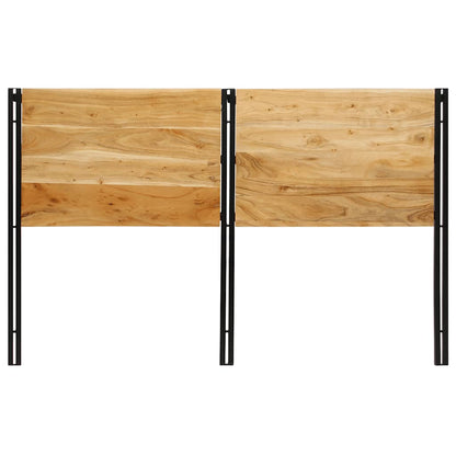 Cabeceira de cama 160 cm madeira de acácia maciça/ferro