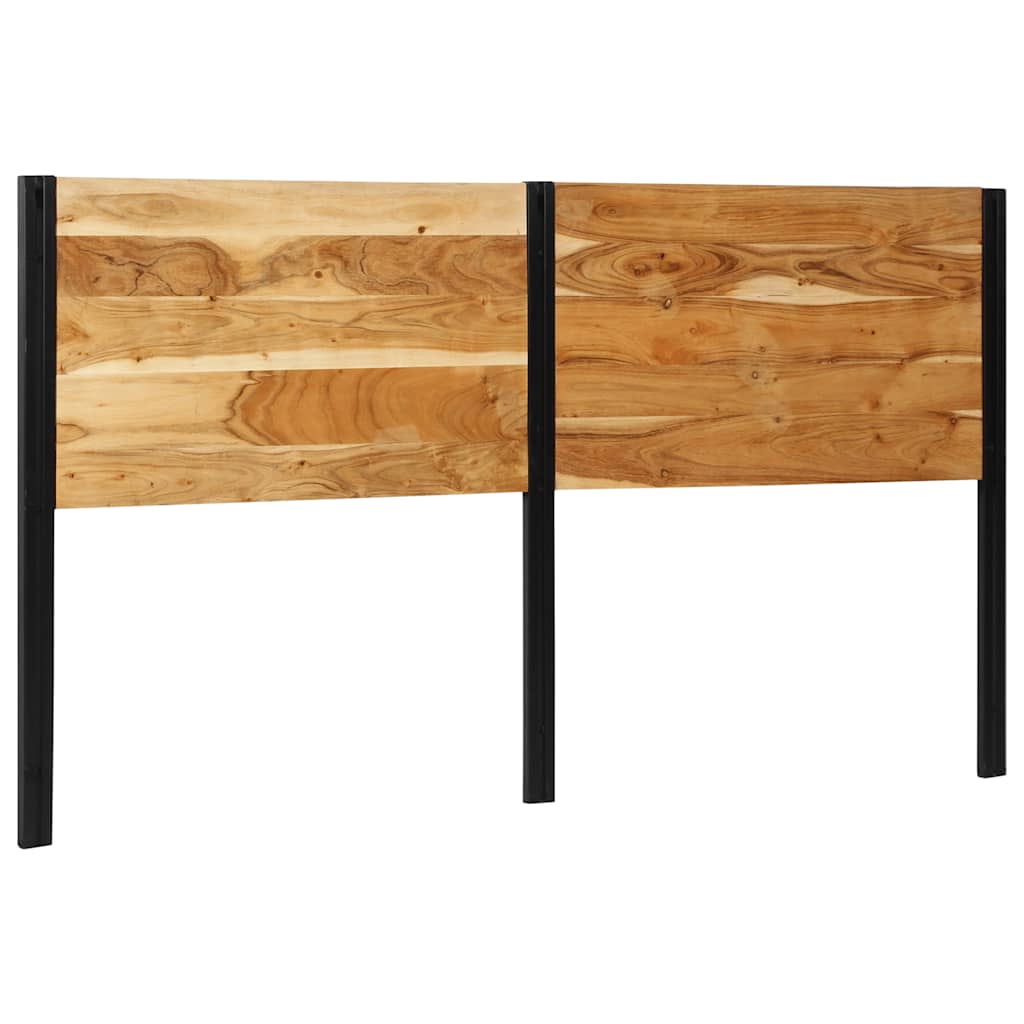 Cabeceira de cama 180 cm madeira de acácia maciça/ferro