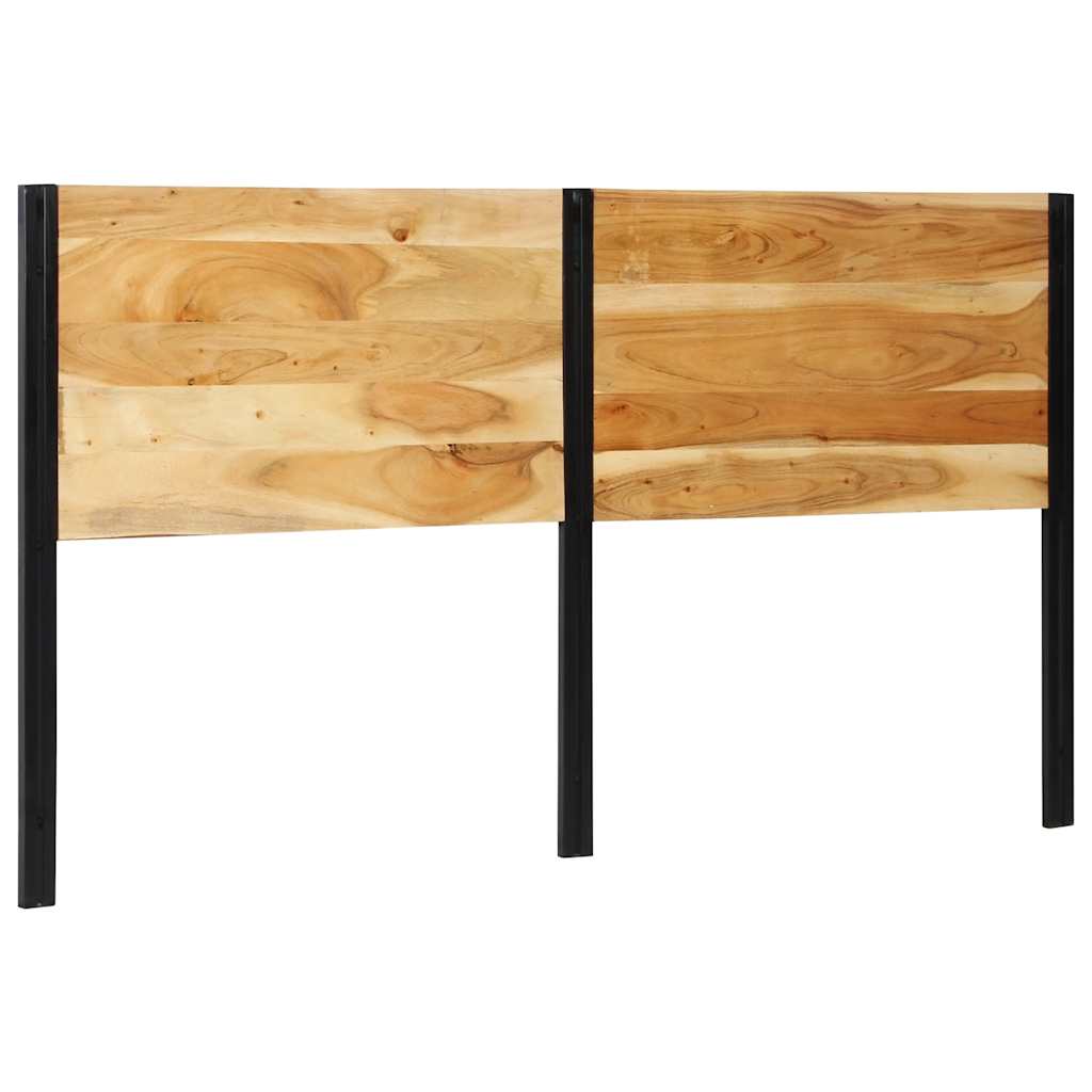 Cabeceira de cama 180 cm madeira de acácia maciça/ferro