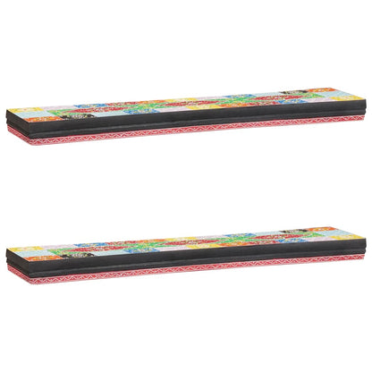 Prateleiras de Parede 2 pcs Multicolor 100 x 20 x 6 cm
