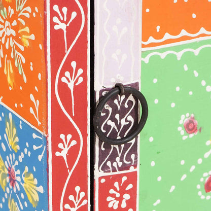 Cômoda Multicolor 30 x 30 x 90 cm Madeira de mangueira maciça