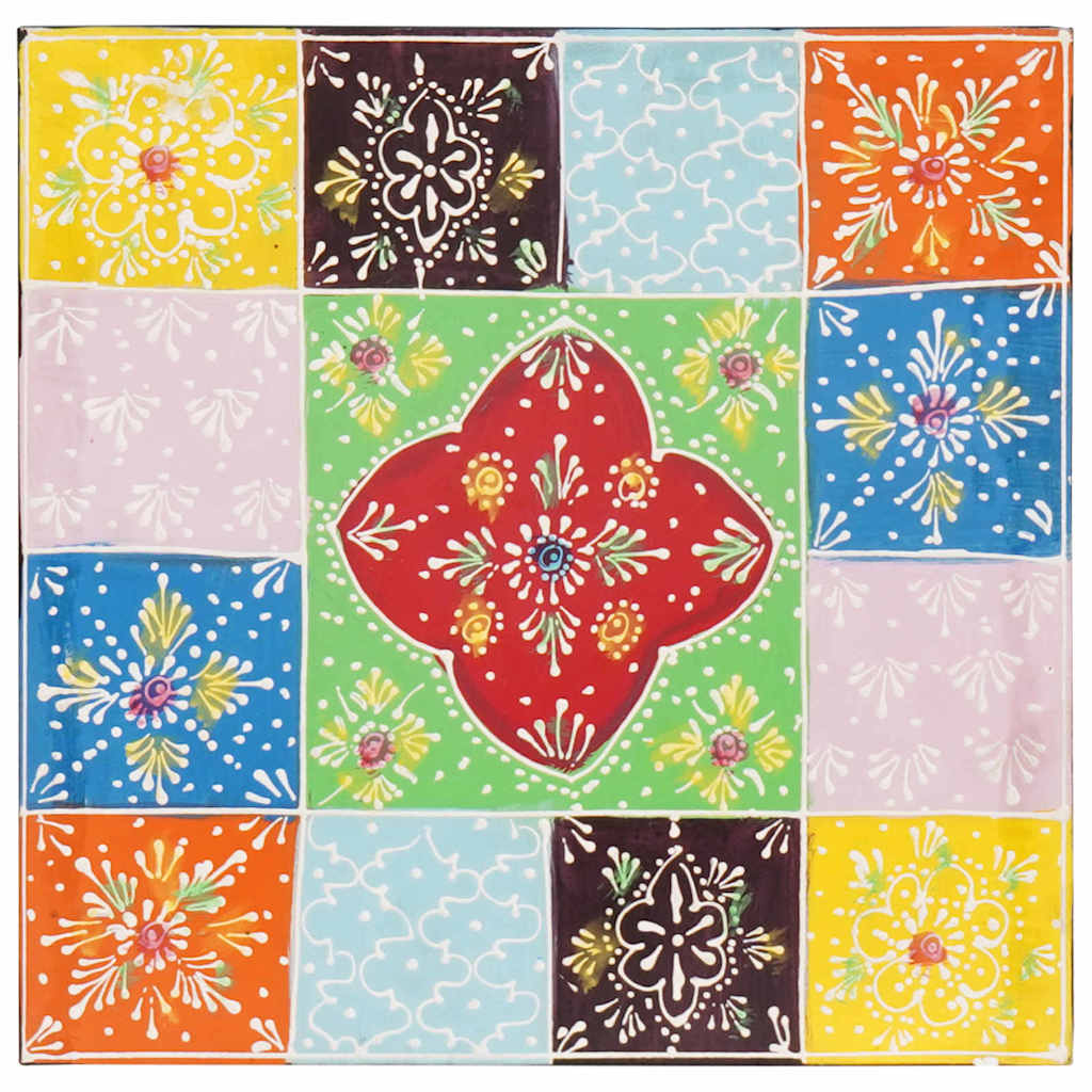 Cômoda Multicolor 30 x 30 x 90 cm Madeira de mangueira maciça