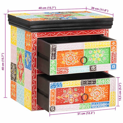Armário de Cabeceira 2 pcs Multicolor 40 x 30 x 40 cm