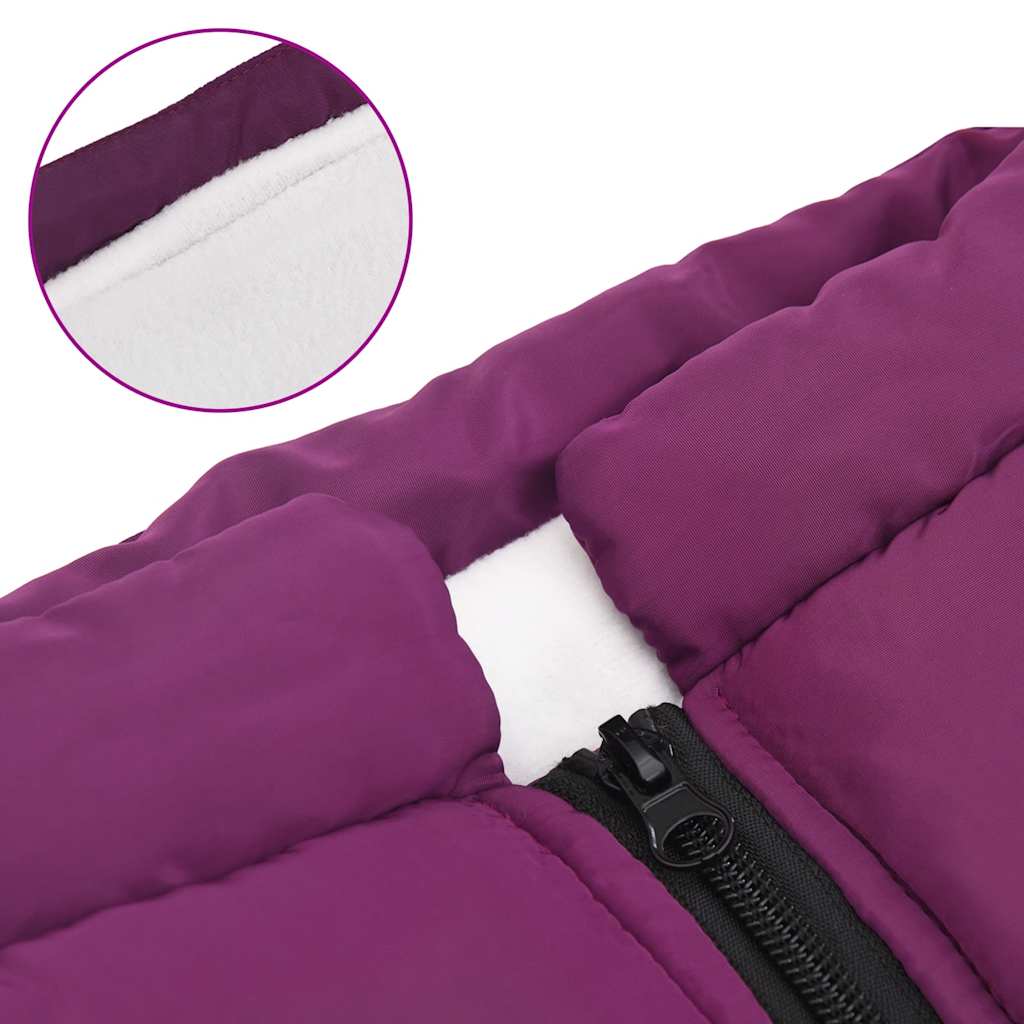 casaco para cães com arnês impermeável reflexivo roxo L68