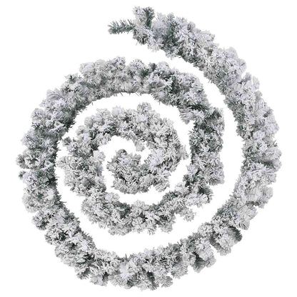 Guirlanda de Natal com Luzes LED Verde 5 m PVC