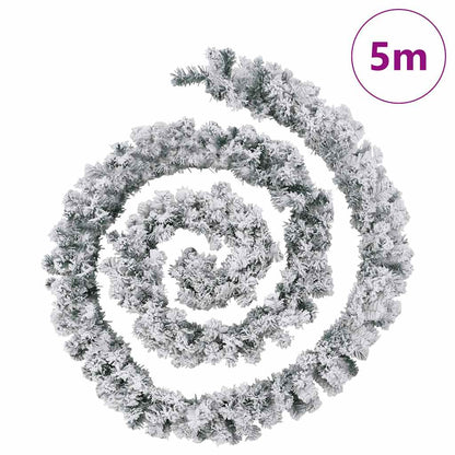 Guirlanda de Natal com Luzes LED Verde 5 m PVC