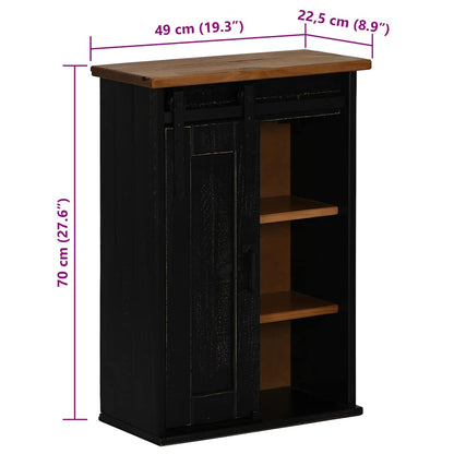 Armário suspenso HALDEN com porta de correr 49x22,5x70 cm Pinho