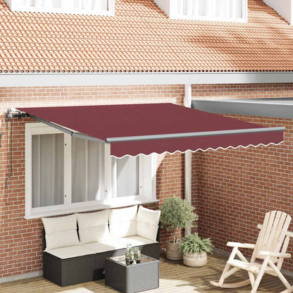 Toldo retrátil automático 300x250 cm bordô
