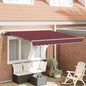 Toldo retrátil automático 300x250 cm bordô