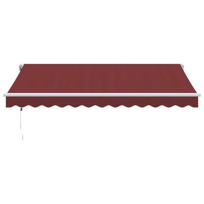 Toldo retrátil automático 350x250 cm bordô