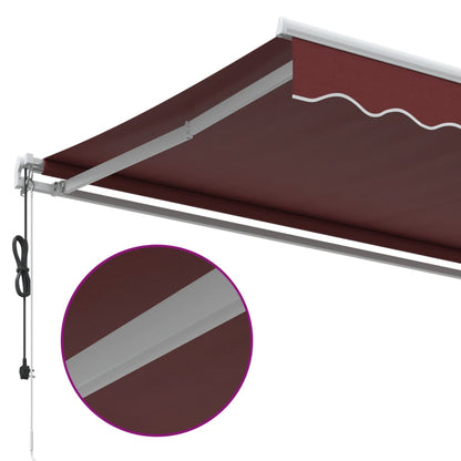 Toldo retrátil automático 350x250 cm bordô