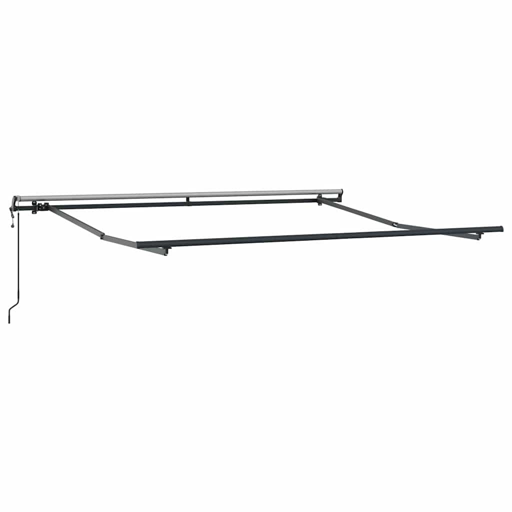 Toldo retrátil automático 300x250 cm antracite e branco