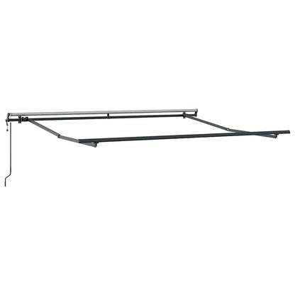Toldo retrátil automático 300x250 cm antracite e branco