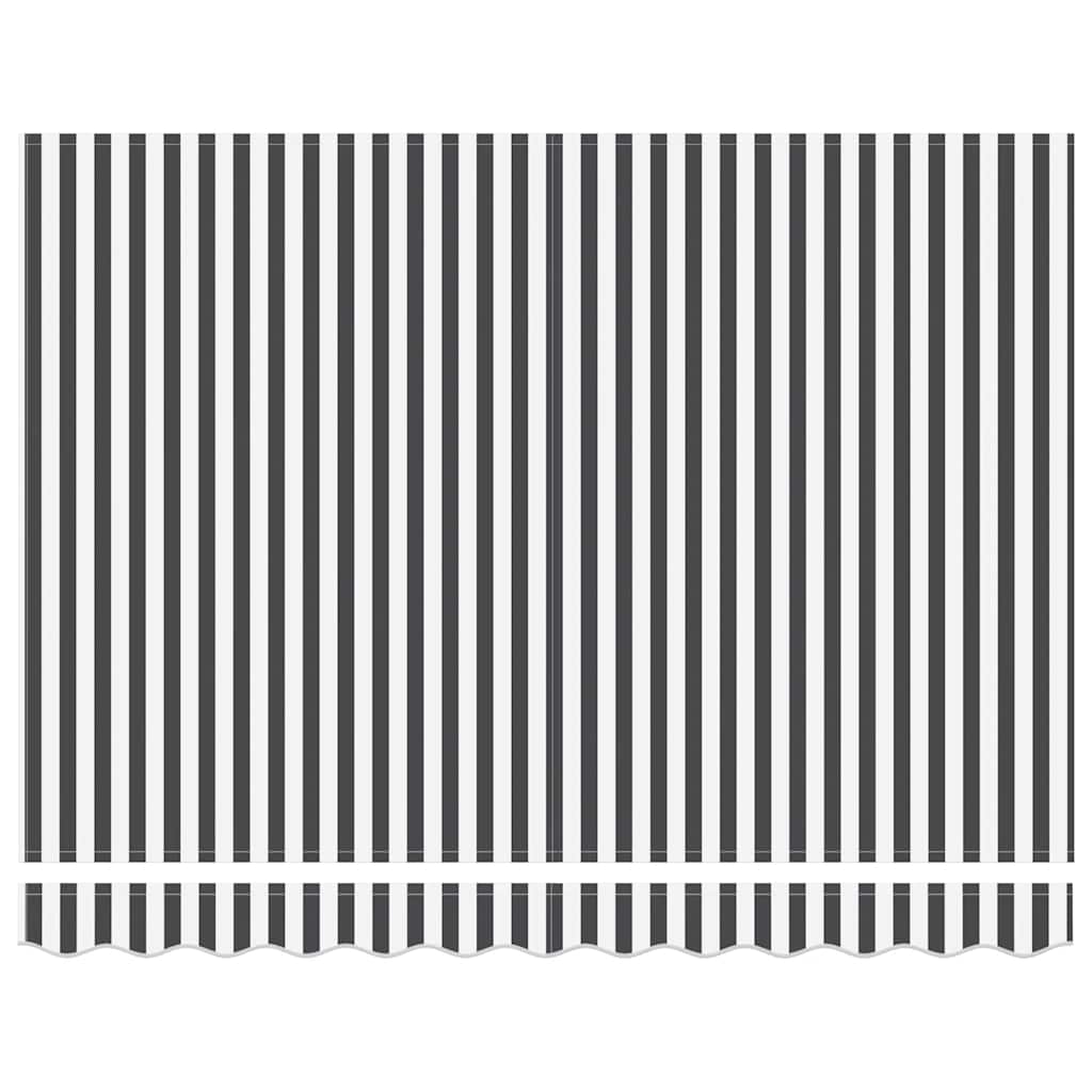 Toldo retrátil automático 300x250 cm antracite e branco