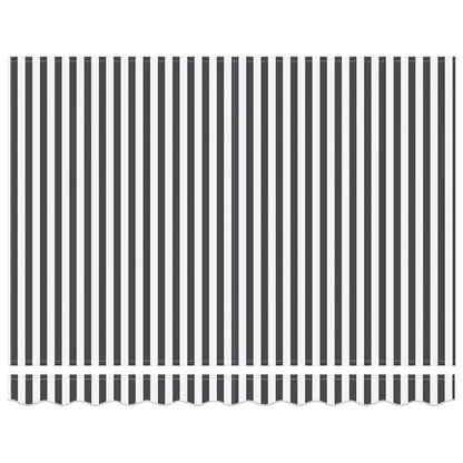 Toldo retrátil automático 300x250 cm antracite e branco