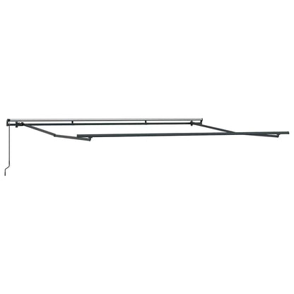 Toldo retrátil manual 400x300 cm antracite e branco