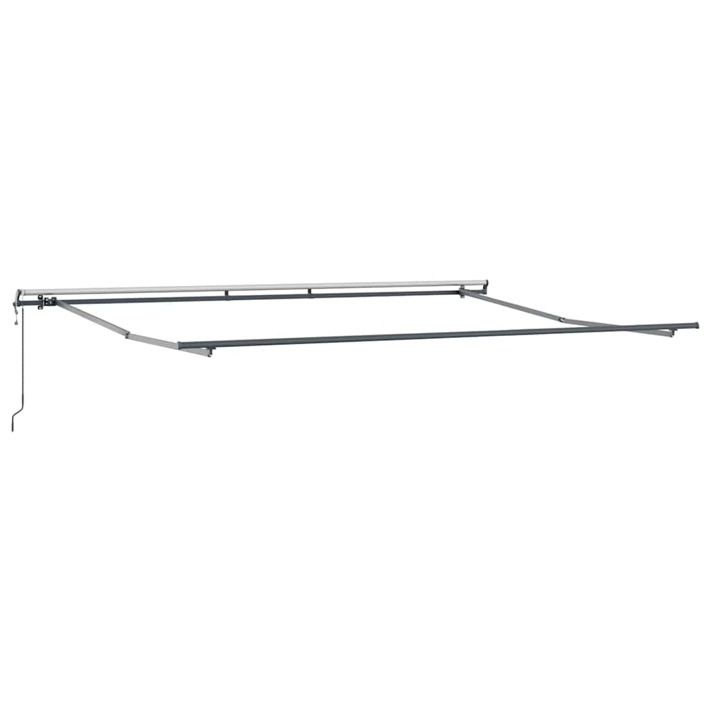 Toldo retrátil automático 400x300 cm antracite e branco