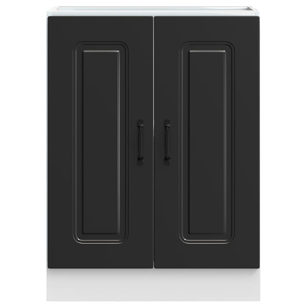 Armário baixo lavatório Kalmar 60x46x81,5 cm preto