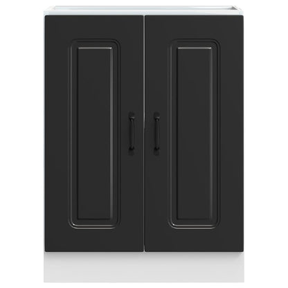 Armário baixo lavatório Kalmar 60x46x81,5 cm preto