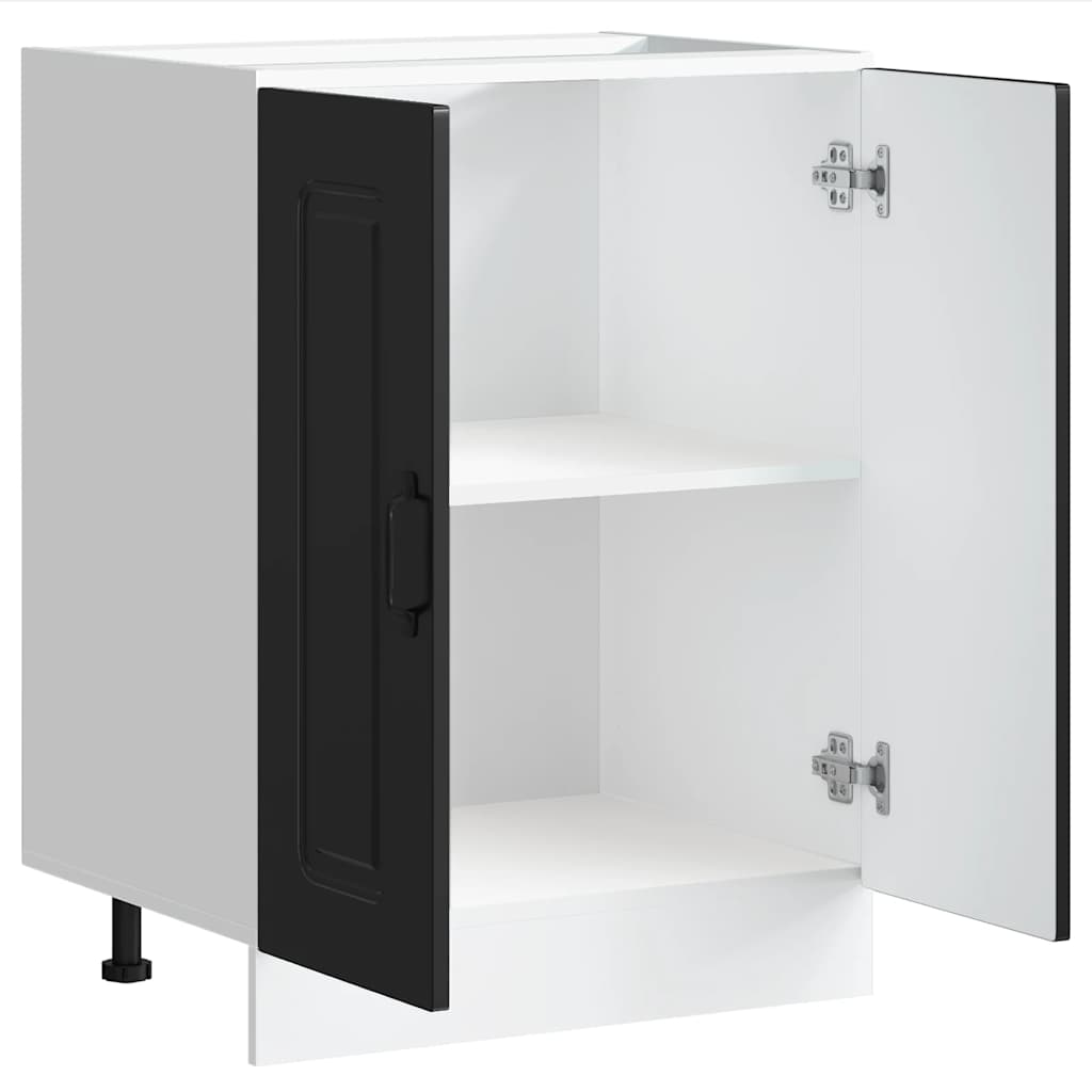 Armário baixo lavatório Kalmar 60x46x81,5 cm preto