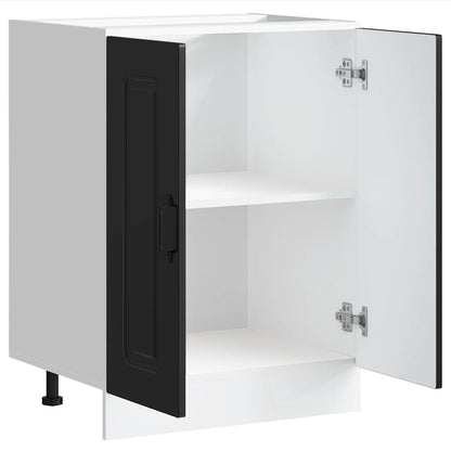 Armário baixo lavatório Kalmar 60x46x81,5 cm preto