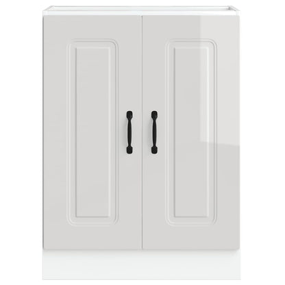 Armário baixo lavatório Kalmar branco alto brilho 60x46x81,5 cm