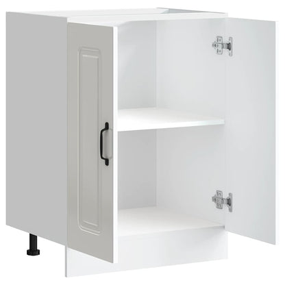 Armário baixo lavatório Kalmar branco alto brilho 60x46x81,5 cm