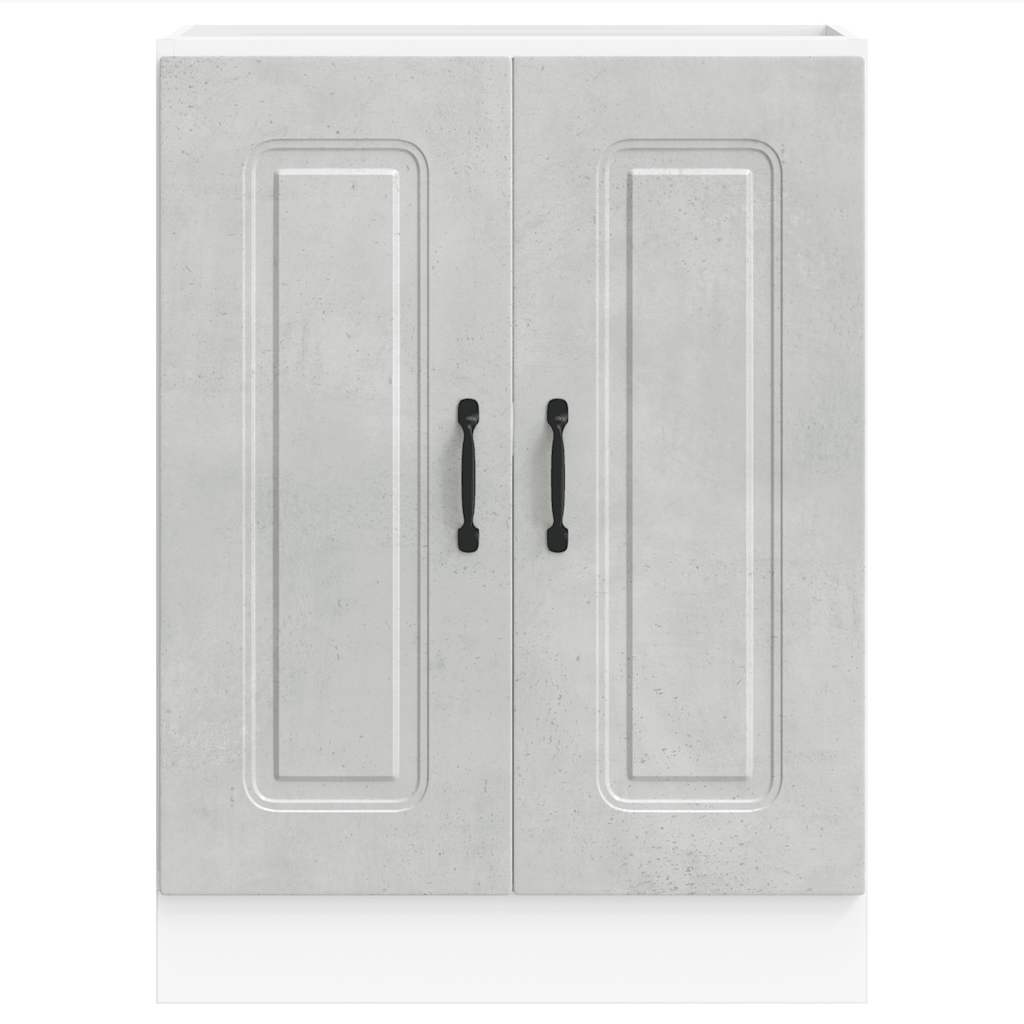 Armário baixo lavatório Kalmar 60x46x81,5 cm cinzento betão
