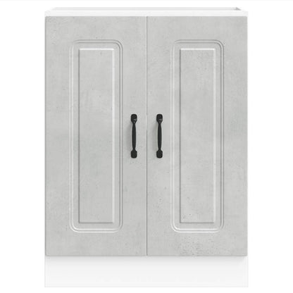 Armário baixo lavatório Kalmar 60x46x81,5 cm cinzento betão