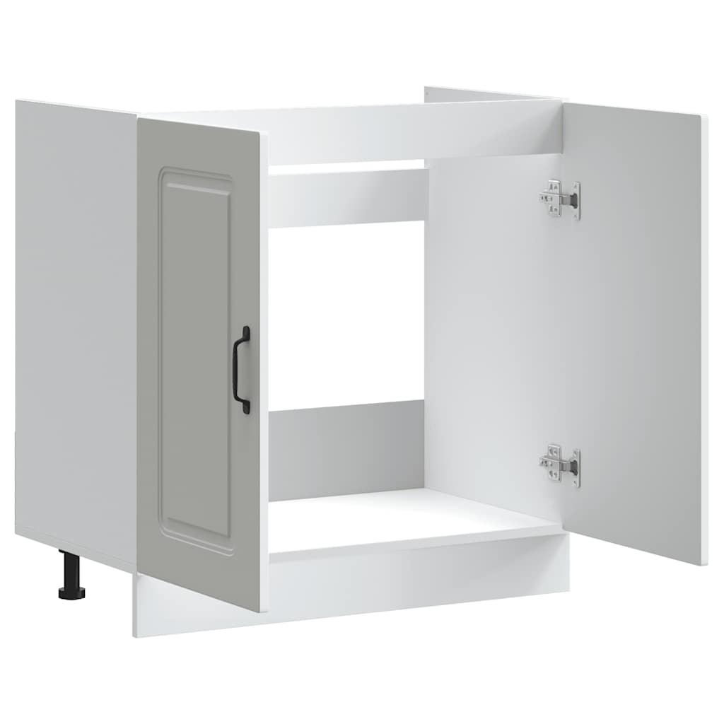 Armário baixo lavatório Kalmar 80x46x81,5 cm branco