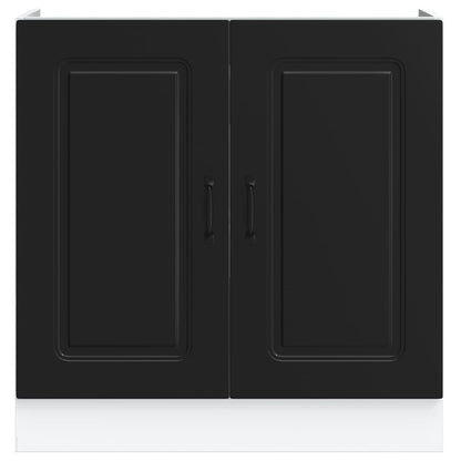 Armário baixo lavatório Kalmar 80x46x81,5 cm preto