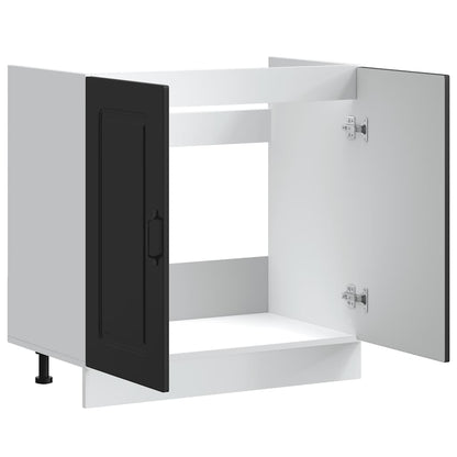Armário baixo lavatório Kalmar 80x46x81,5 cm preto