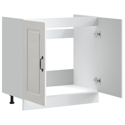 Armário baixo lavatório Kalmar branco alto brilho 80x46x81,5 cm