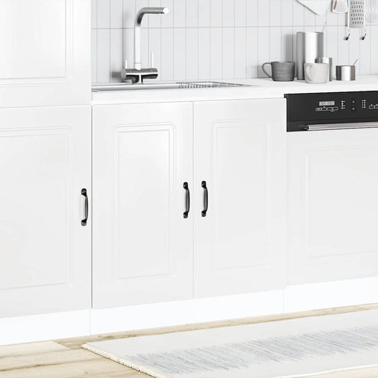 Armário baixo lavatório Kalmar branco alto brilho 80x46x81,5 cm