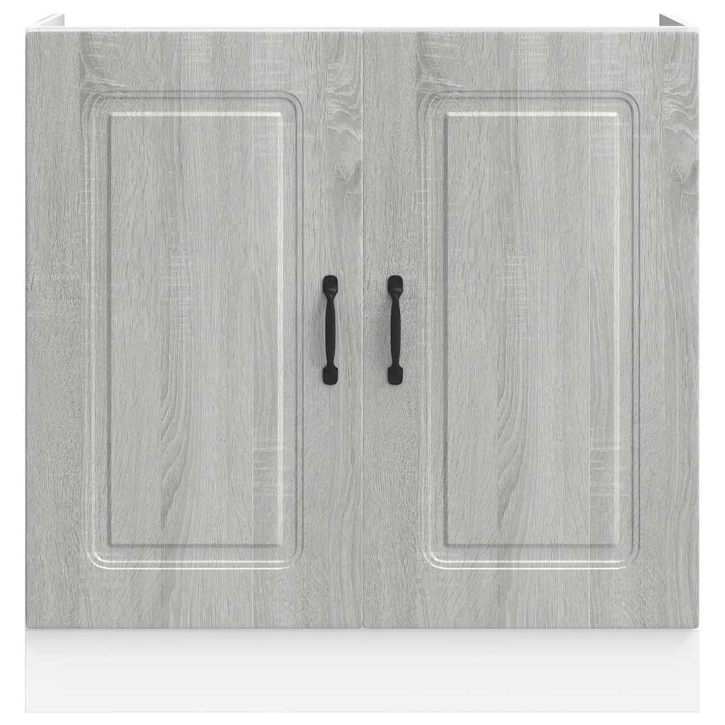 Armário baixo lavatório Kalmar cinzento sonoma 80x46x81,5 cm