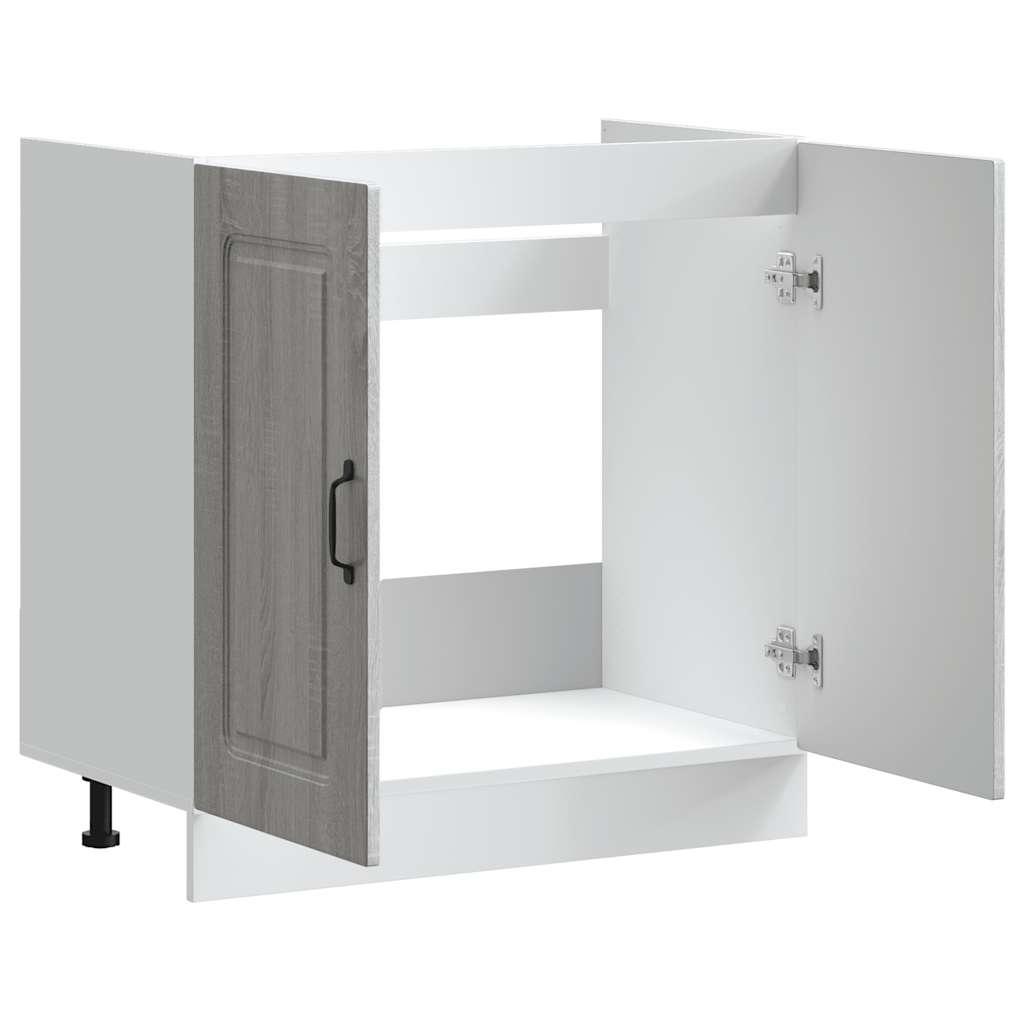Armário baixo lavatório Kalmar cinzento sonoma 80x46x81,5 cm