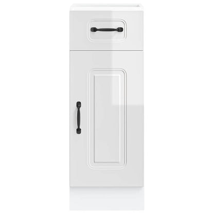 Armário de cozinha baixo Kalmar branco alto brilho
