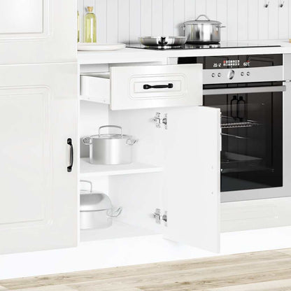 Armário de cozinha baixo Kalmar branco alto brilho