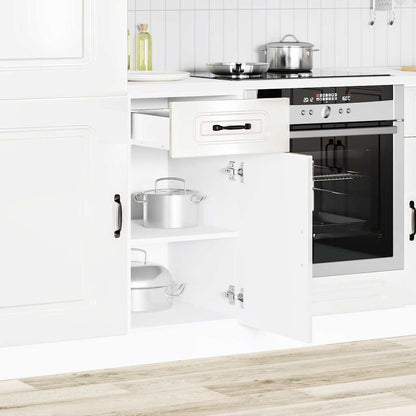 Armário de cozinha baixo Kalmar branco alto brilho