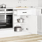 Armário de cozinha baixo Kalmar madeira artificial branca