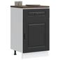 Armário de cozinha baixo Kalmar madeira artificial preto