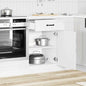 Armário de cozinha baixo Kalmar branco alto brilho