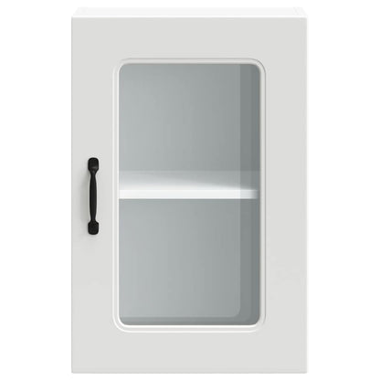 Armário de parede de cozinha porta vidro Kalmar branca