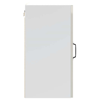 Armário de parede de cozinha Kalmar branco alto brilho