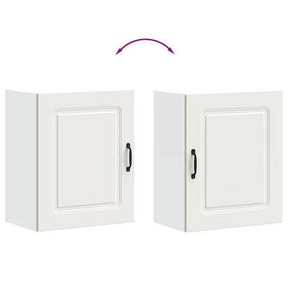 Armários de parede de cozinha 2pcs Kalmar deriv. madeira branco