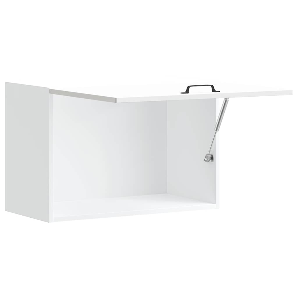 Armário de parede de cozinha Kalmar branco alto brilho