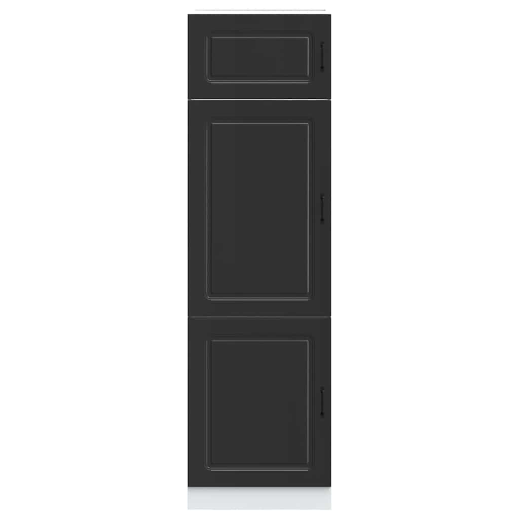 Armário de cozinha Kalmar derivados de madeira preto